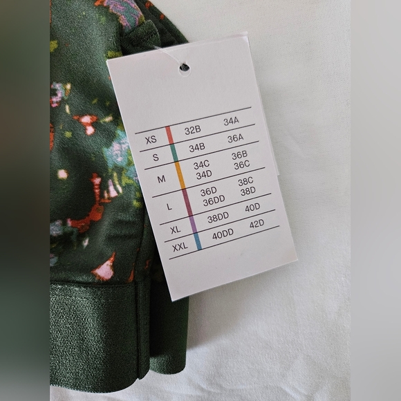 NWT Auden Unlined Bralette Dark Green - Picture 7 of 7